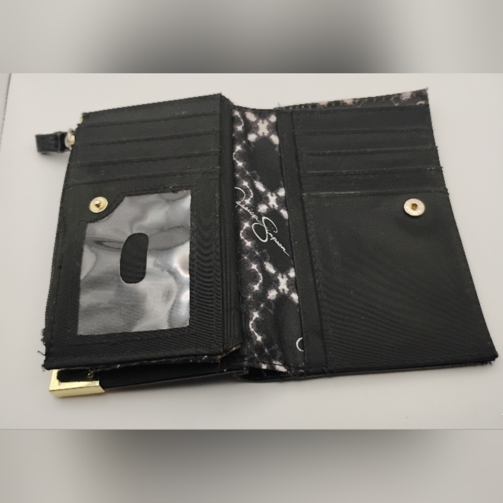 Jessica Simpson Black and Gold Double Sided Wallet 🎁 - Picture 3 of 6